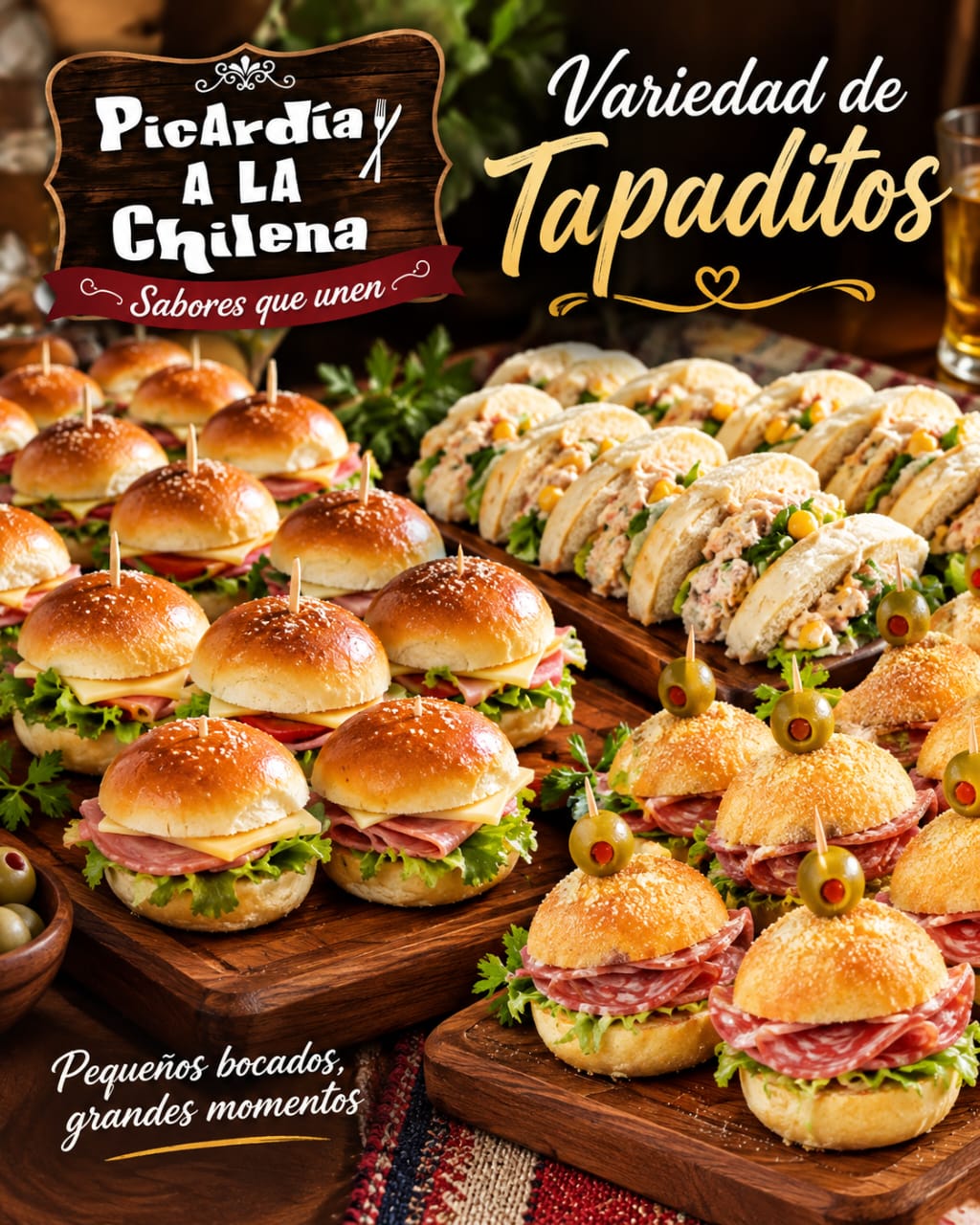 Tapaditos variedades 50 unidades