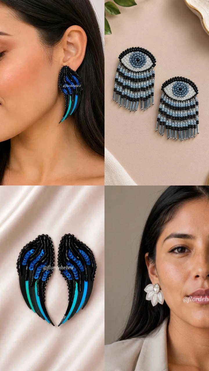 Joyería bordada a mano